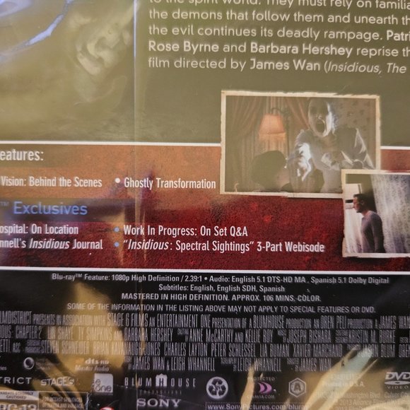 INSIDIOUS CHAPTER 2 DVD & Blue-Ray Edition - Picture 9 of 9